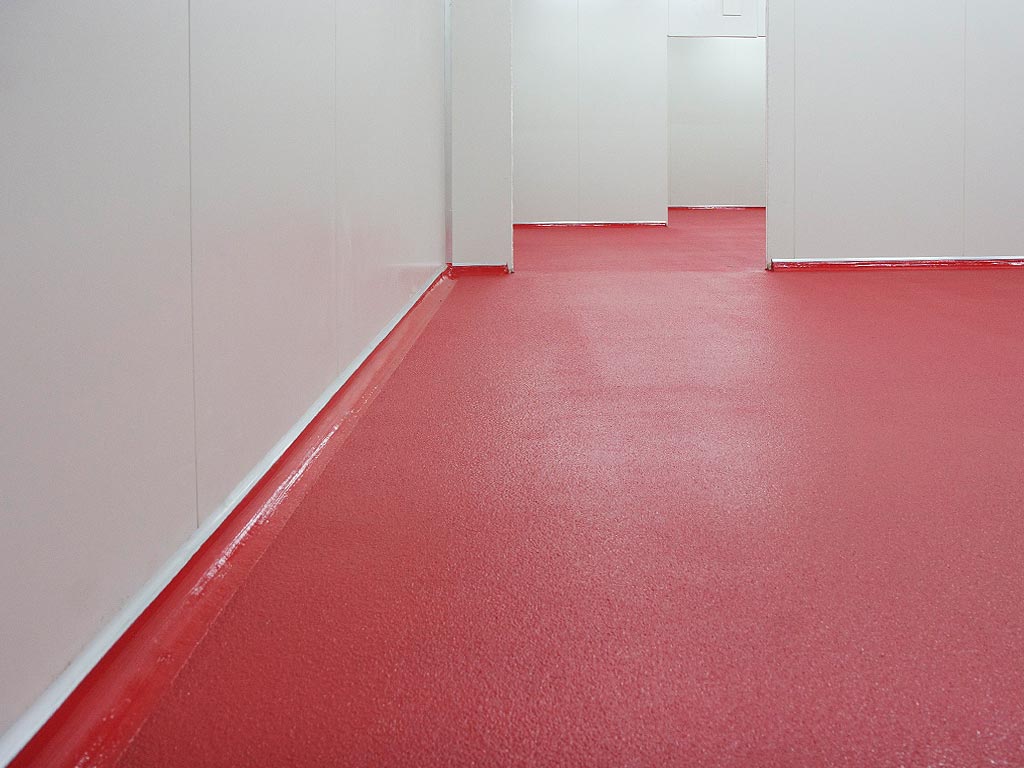 Epoxy Resin PU flooring for Blackforest Smoke House meat processing factory